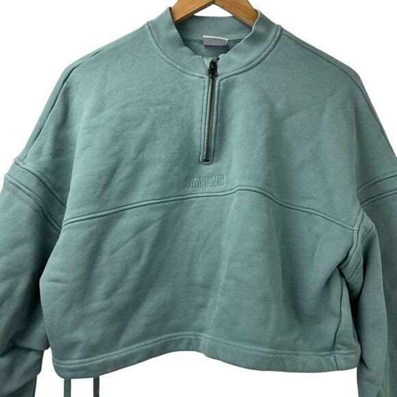 Gymshark Women's Large Loopback Seafoam Green Pullover Sweatshirt Long Sleeve - Picture 11 of 16